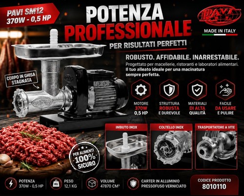 Motoriduttore con tritacarne - motoriduttore,